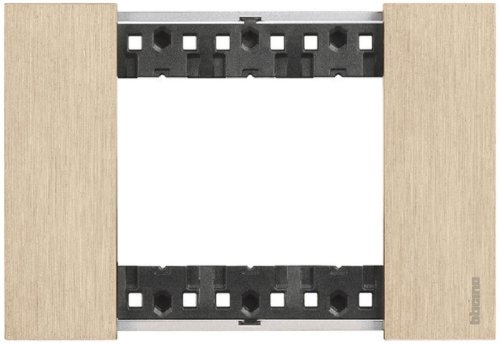 Рамка горизонтальная Legrand BTicino Living Now 1-м. 3 мод. металл золото картинка